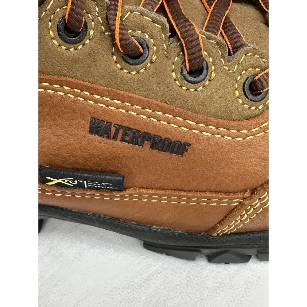 HYTEST Safety Footwear Brown Leather Waterproof Work Boots Mens Size 6 NWOB